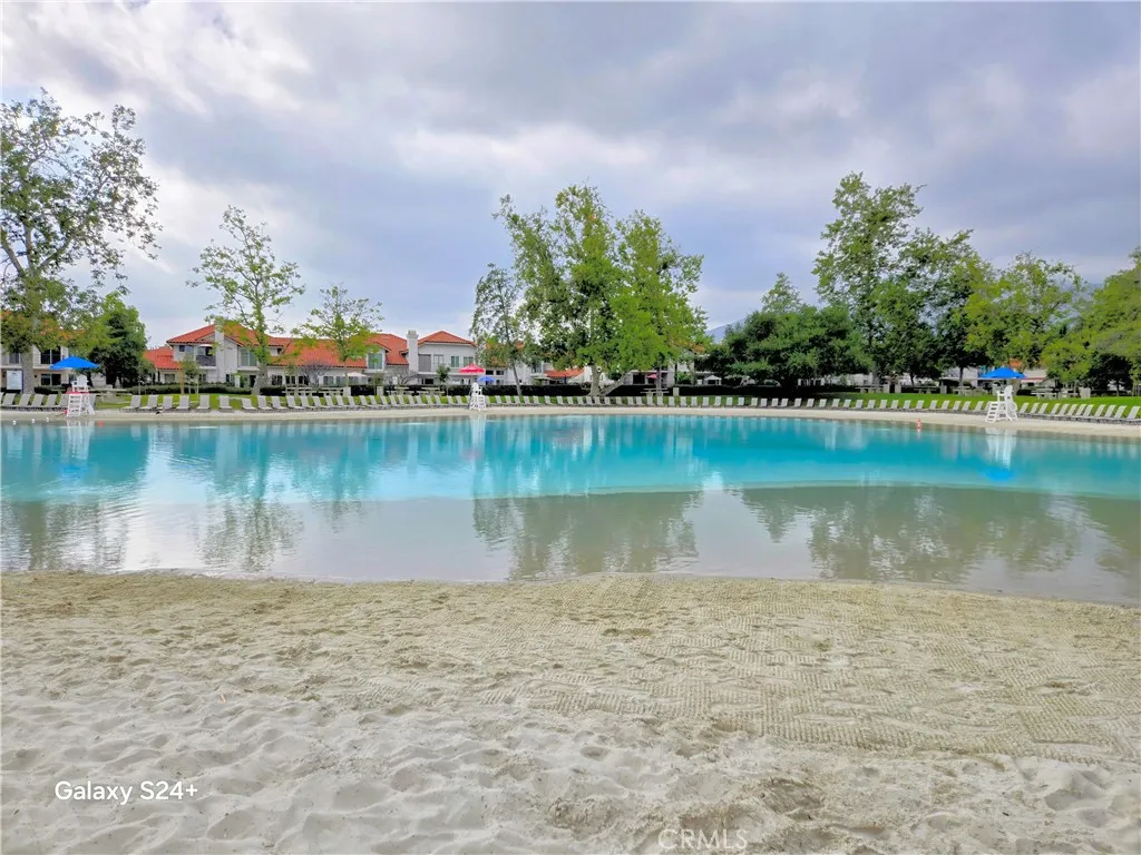 Sandy beach at the beach club.