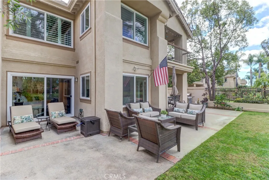 Large wrap around patio with beautiful views of Tijeras Creek Golf Course.