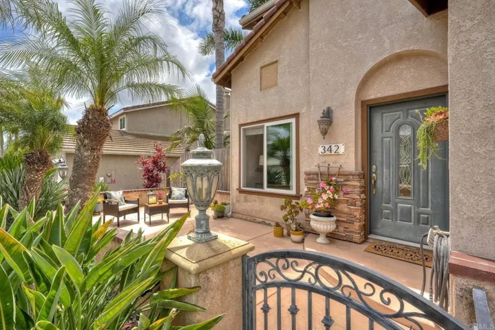 Private front patio
