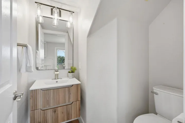 Recently remodeled downstairs half-bath