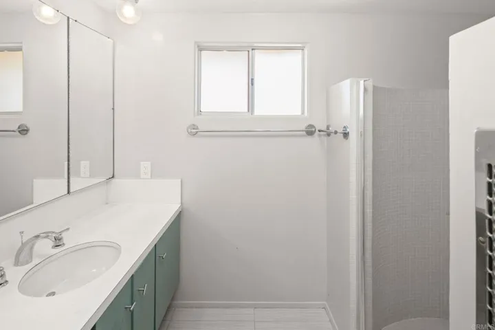 Interior of primary bedroom bath
