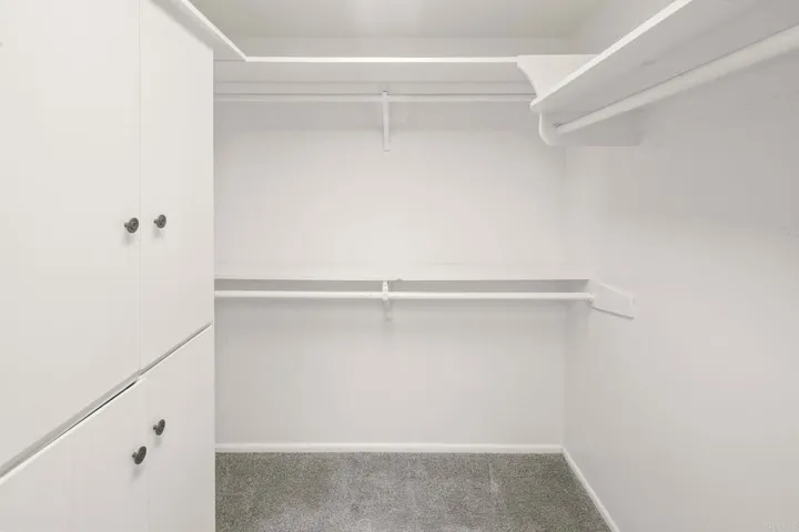 Walk-in closet for primary bedroom