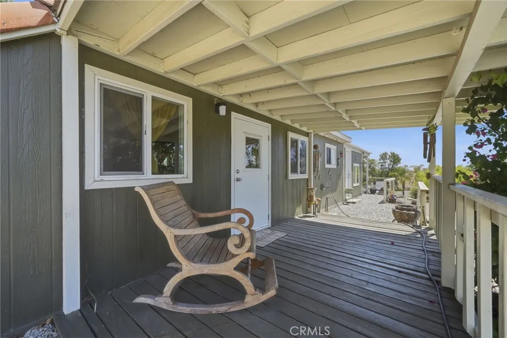 Front porch of separate casita
