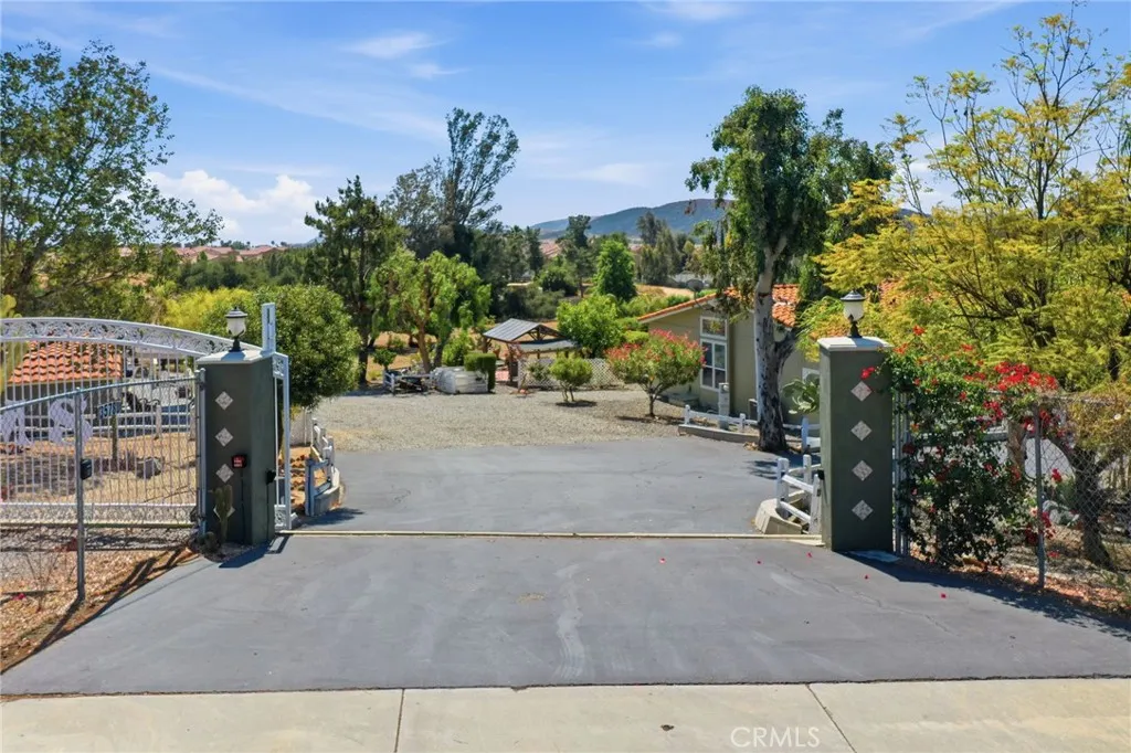 Gated front entrance