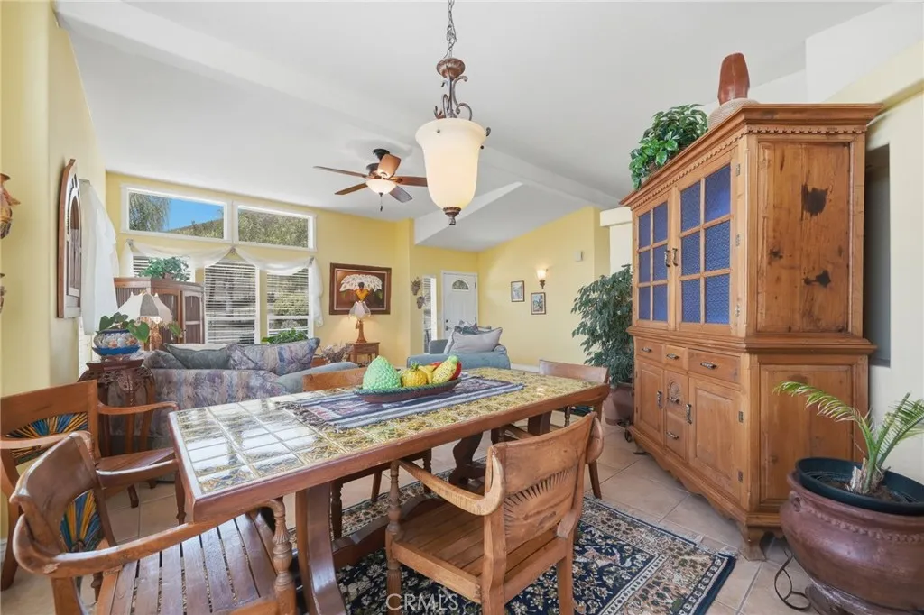 Formal dining area adjacent to living room