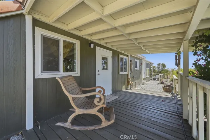 Front porch of separate casita