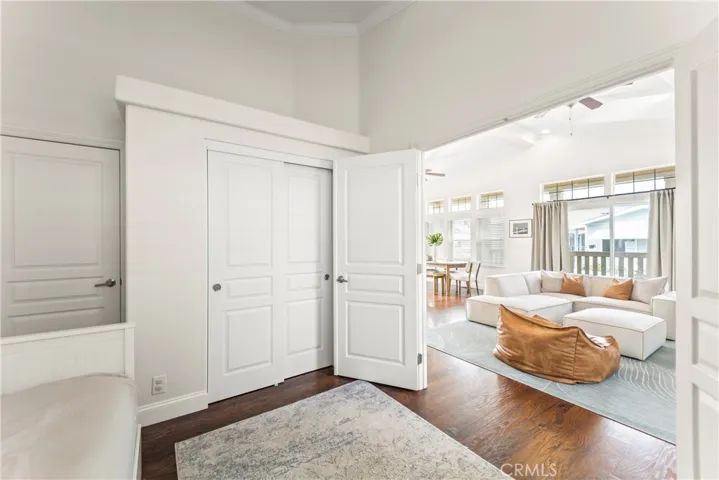 entrance from living room to the front room