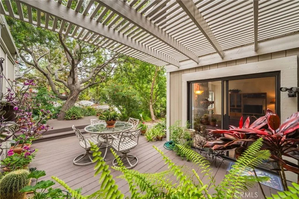 Relaxing back patio