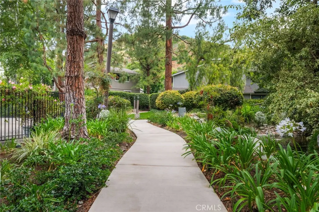 Lush walking paths