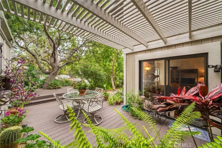 Relaxing back patio