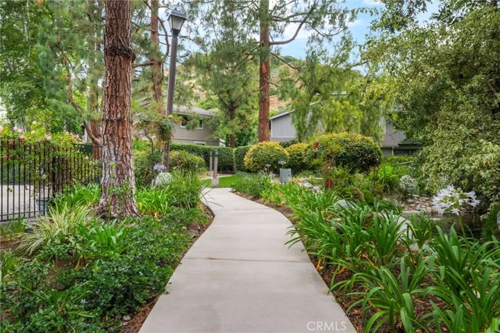 Lush walking paths
