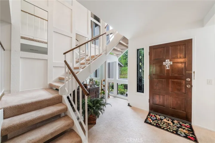 Entry with soaring celings and atrium