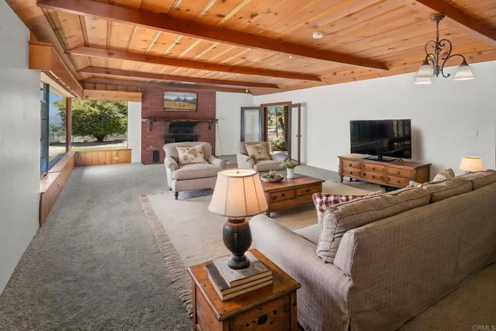 Virtual image of living room with virtual furniture