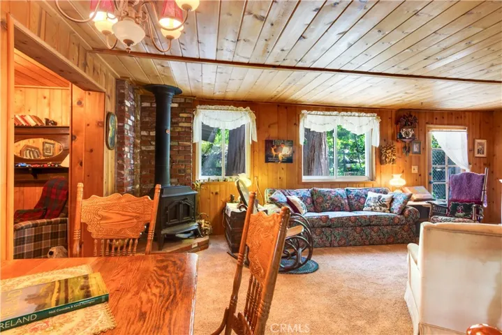 from Family Room looking up to Dining Area & Living Room