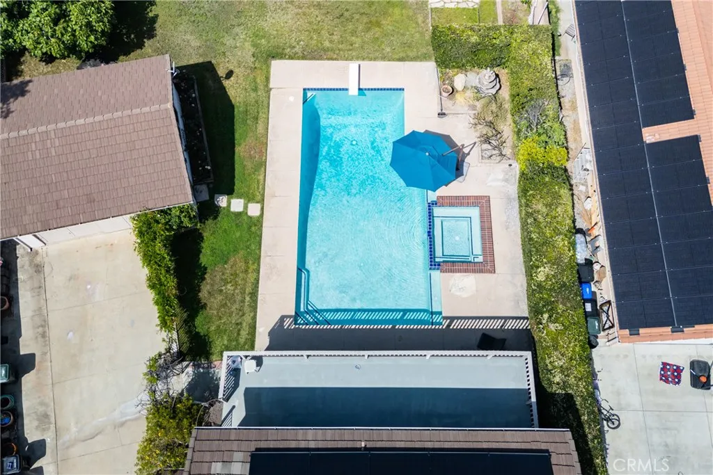 Aerial View Solar and Pool