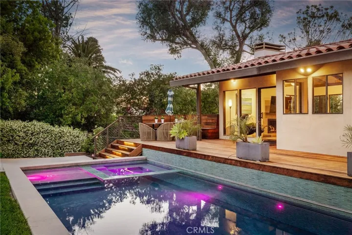 Rear pool area