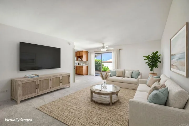 Virtually staged family room~~