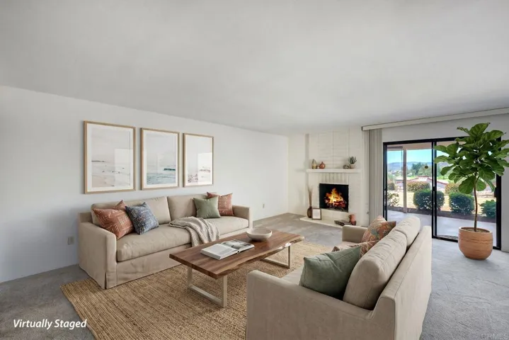 Virtually staged living room~