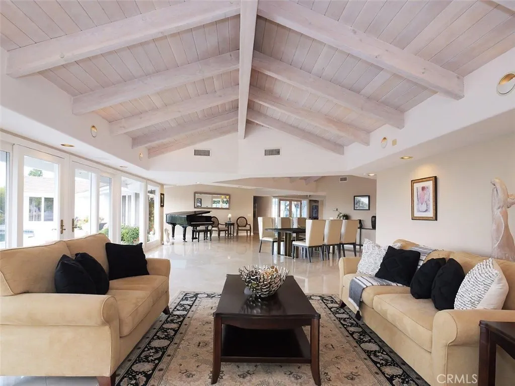 Living Room to Formal Dining and Music Area