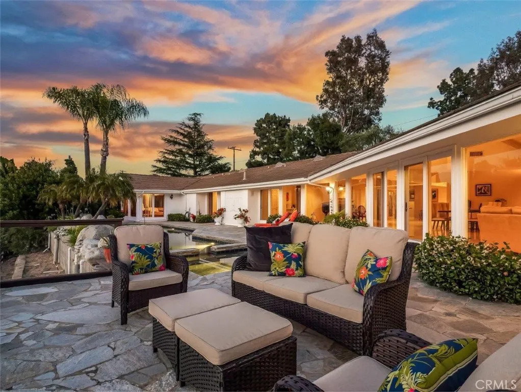 Back Elevation at Sunset