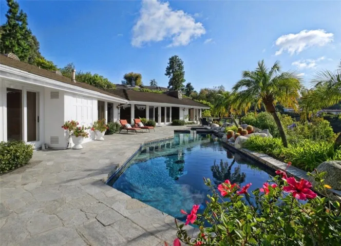 Pool and Back Elevation