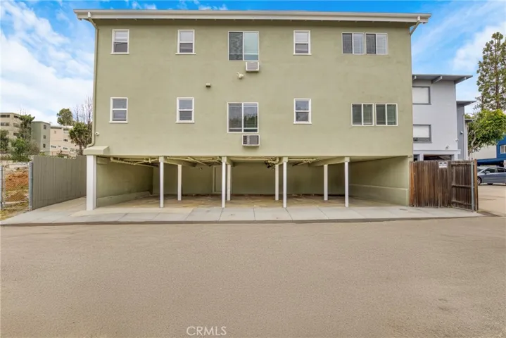 Back of building- parking spots