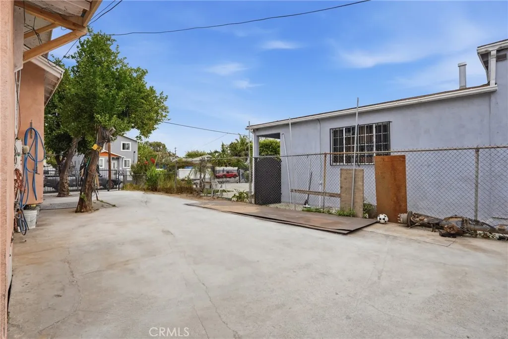 Backside of property