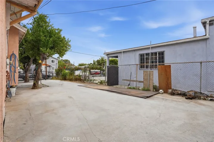 Backside of property