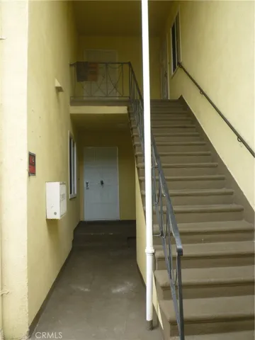 Unit #1 is a downstairs unit and is straight ahead in this photo.