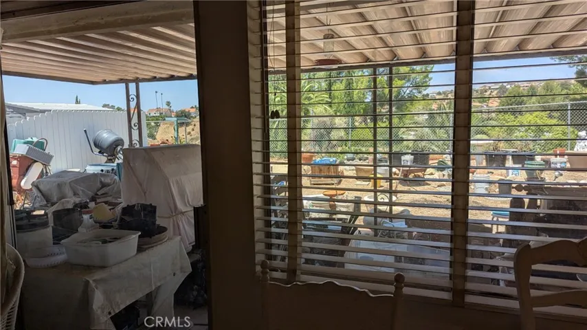 View from Kitchen Dining area to back yard