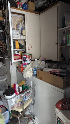 Washer Dryer area in garage