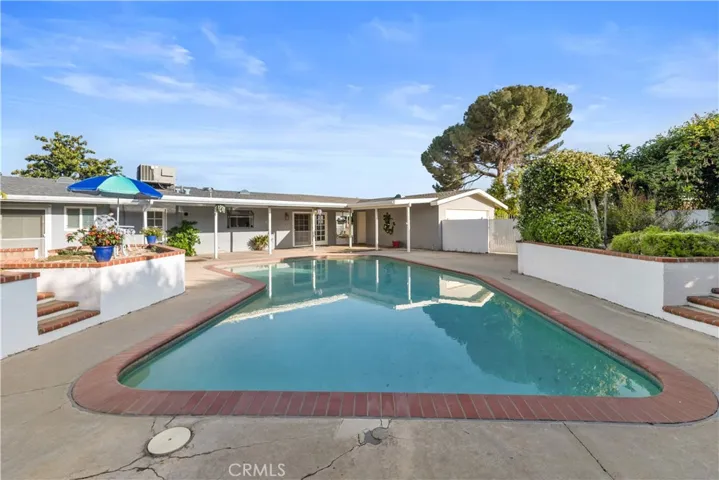 Pool back patio