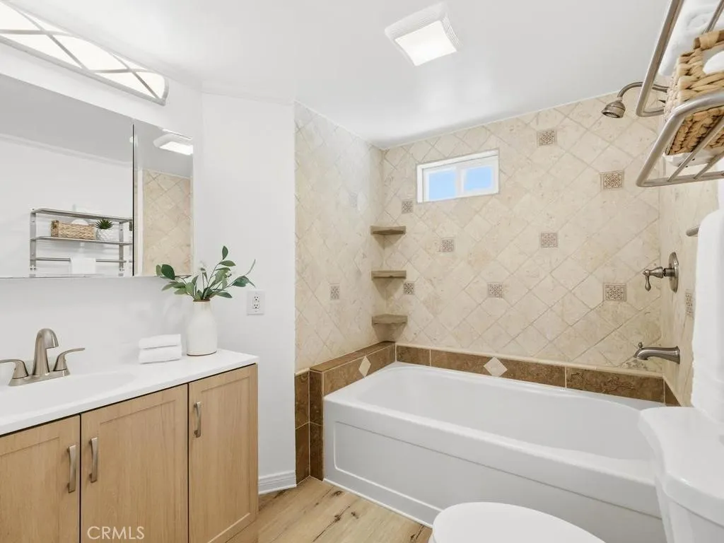Primary bath, with soaking tub.