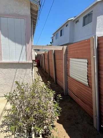 Side yard of houses