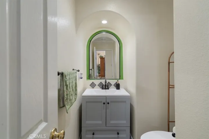 Downstairs powder room