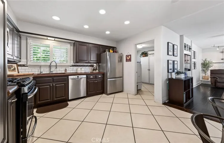 Kitchen view from hall.