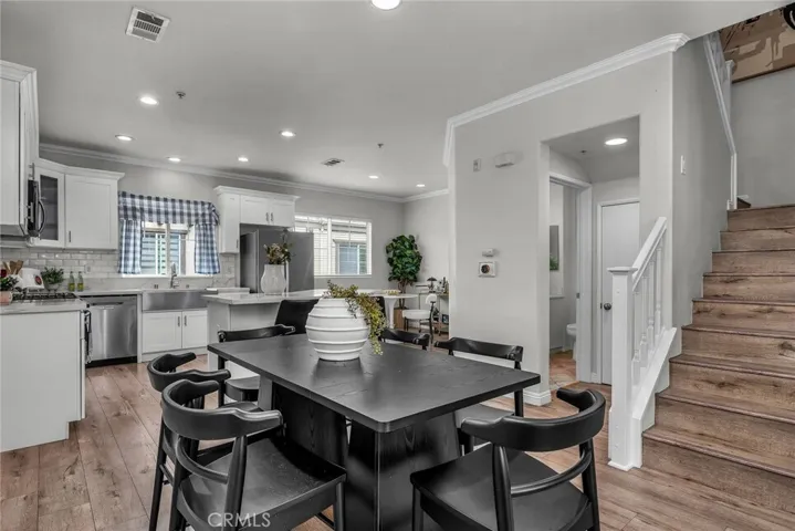 Formal dining area.