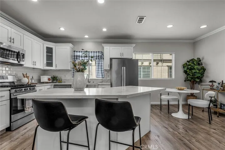 Open kitchen area.
