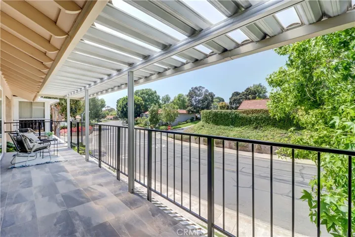Covered Balcony is Beautifully Tiled
