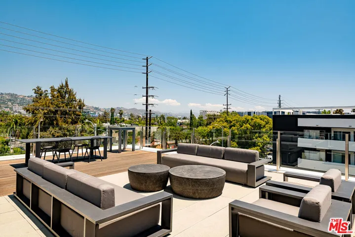 Private roof deck for this uni