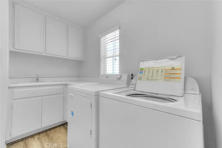 Upstairs laundry room