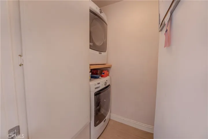 Indoor laundry room, washer and dryer are included
