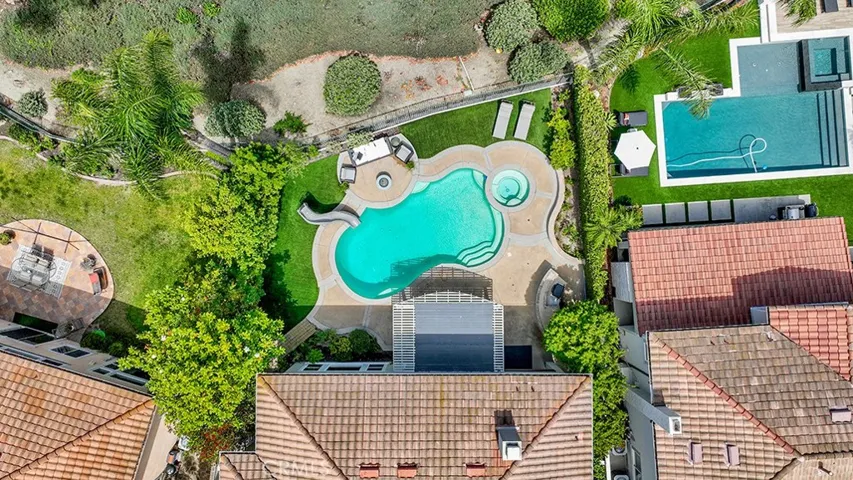 Pool + spa, view-home with no neighbors behind.