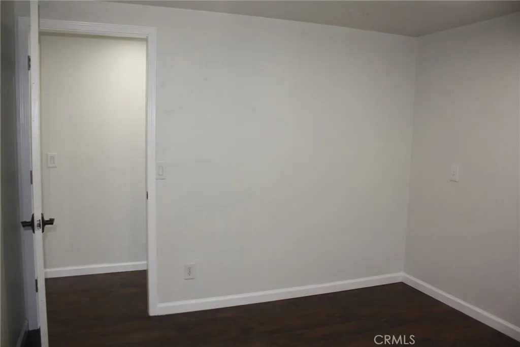 first bedroom looking out the door