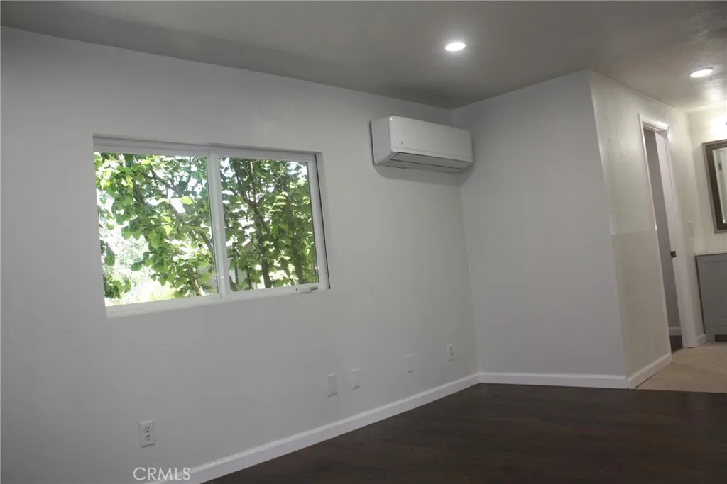 Nice view of the backyard in primary bedroom