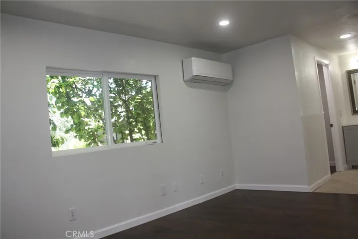 Nice view of the backyard in primary bedroom