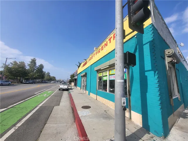Sidewalk view of building