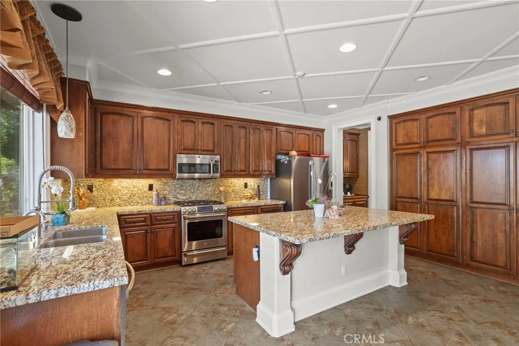 Generous cabinet and counter space provide exceptional storage and functionality