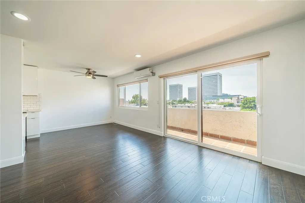 View from the front door of #302 to dining area and balcony