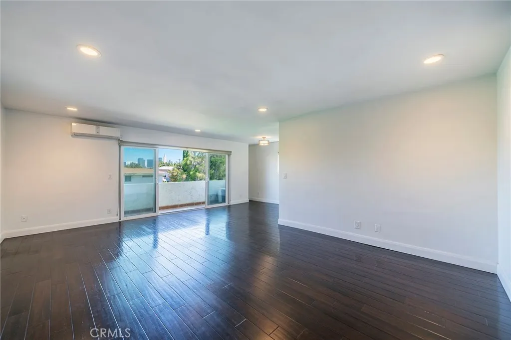 View from the front door to the dining area and balcony